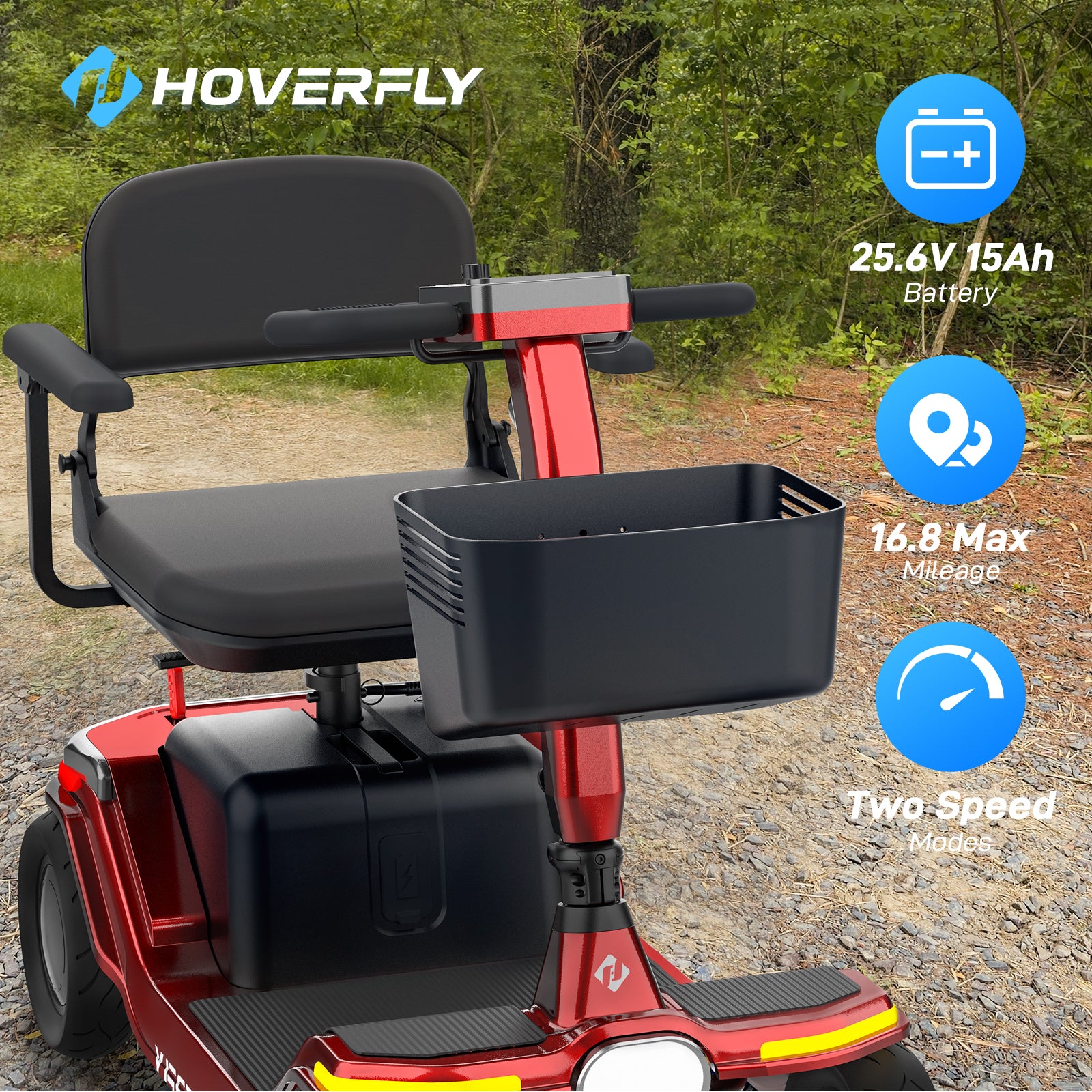 (New Arrival) Hoverfly T5 Electric Four-Wheel Mobility Scooter